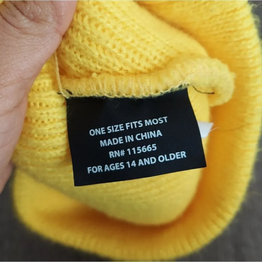 Yellow Pokemon Pikachu Knit Hat